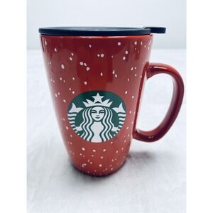 Starbucks Travel Mug 12oz 2020 Holiday Christmas Red White Dots
